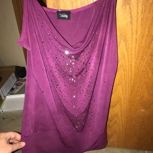 🎉🎉3/$20 BUNDLE Purple, pink sequins vanity top!